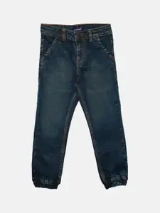 KiddoPanti Boys Jean Jogger Mid-Rise Light Fade Clean Look Stretchable Jeans