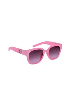 HRINKAR Women Grey Lens & Pink Round Sunglasses with UV Protected Lens