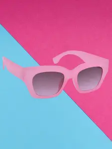 HRINKAR Women Cateye Sunglasses with UV Protected Lens HRS587-PNK-Grey
