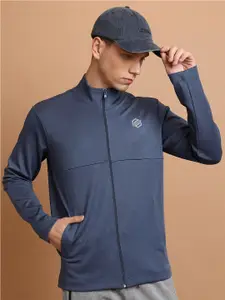 HIGHLANDER Mock Collar Front Open Sweatshirt