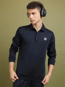 HIGHLANDER Polo Collar Long Sleeves Sweatshirt