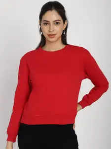 Rute Women Red Sweatshirt