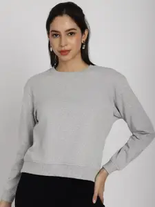 Rute Round Neck Cotton Pullover Sweatshirt