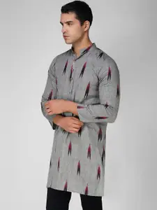 Vastraa Fusion Ethnic Motifs Printed Pure Cotton Straight Kurta
