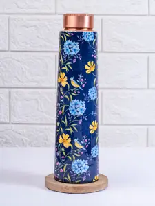 Strokes by Namrata Mehta Blue Single Copper Printed Water Bottle