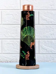 Strokes by Namrata Mehta Green Single Copper Printed Water Bottle