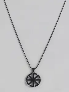 DressBerry Women Sun Wheel Shaped Pendant Necklace