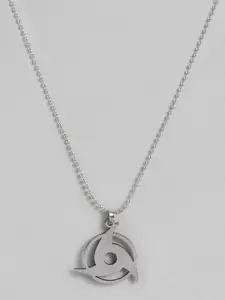 DressBerry Women Silver-Plated Naruto Sharingan Pendant Necklace