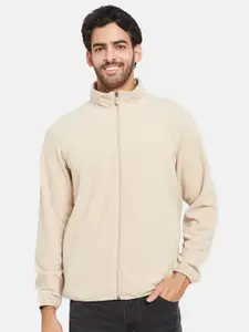 Octave Mock Collar Fleece Front-Open Sweatshirt