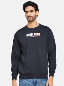 Octave Money Heist Printed Fleece Sweatshirt