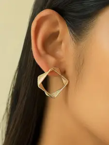 Ayesha Layered Square Stud Earrings