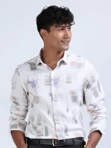 FLY 69 Floral Printed Premium Slim Fit Casual Shirt