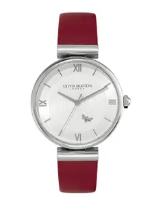 Olivia Burton Women Leather Straps Analogue Watch 24000098