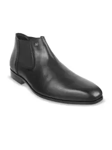 J.FONTINI Men Textured Formal Slip Ons