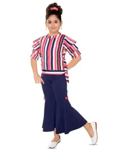 BAESD Girls Striped Top with Palazzos