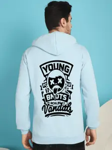 YOU FOREVER Graphic Printed Hooded Fleece Pullover