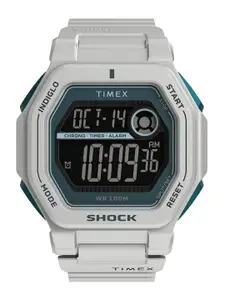 Timex Trend Men Black Dial & White Straps Digital Watch TW2V63600UJ