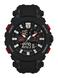 Timex Men Printed Dial & Textured Straps Digital Dial Watch TW5M528000D