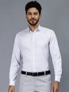 ENTELLUS Classic Slim Fit Micro Disty Printed Cotton Formal Shirt