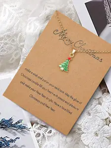 EL REGALO Christmas Tree Pendant Chain