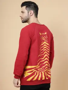 Rigo Printed Pullover Casual Sweatshirt