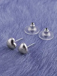 DressBerry Silver-Plated Contemporary Studs Earrings