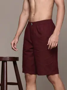 The Roadster Lifestyle Co. Men Pure Cotton Regular Fit Mid-Rise Shorts