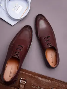 LOUIS STITCH Men Rosewood Formal Lace Up Derby Shoes