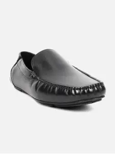 Carlton London Men Comfort Insole Leather Driving Shoes