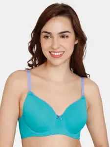 Zivame Half Coverage Underwired Lightly Padded T-Shirt Bra With All Day Comfort