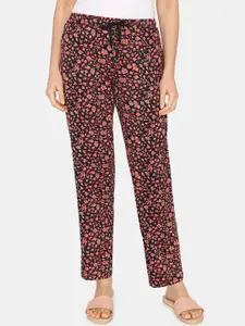 Zivame Women Floral Printed Mid-Rise Lounge Pant