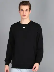 Slazenger Round Neck Long Sleeves Pullover Sweatshirt