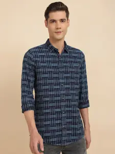 Allen Solly Abstract Printed Spread Collar Pure Cotton Casual Shirt