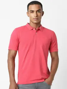 Peter England Polo Collar Short Sleeves T-shirt