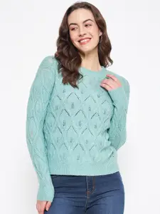 Madame Cable Knit Self Design Acrylic Pullover