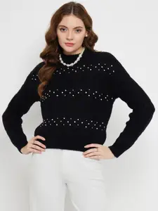 Madame Cable Knit Self Design Acrylic Pullover