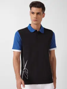 Reebok Colourblocked Polo Collar Short Sleeves T-Shirt