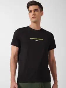 Reebok Typography Printed Round Neck T-Shirt