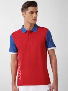 Reebok Colourblocked Polo Collar T-Shirt