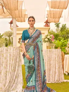 elora Ethnic Motifs Printed Silk Cotton Designer Patola Saree
