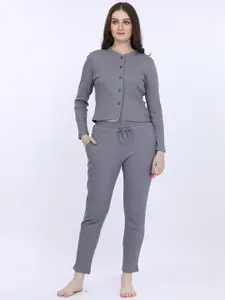 MAYSIXTY Women Grey Night suit