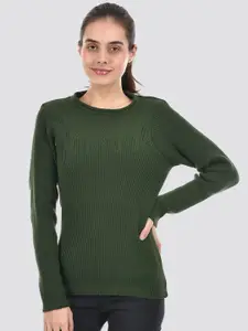 American Eye Ribbed Acrylic Pullover Sweater
