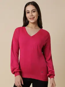 Allen Solly Woman V-Neck Pullover Sweater