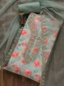 Koskii Printed Unstitched Dress Material