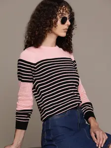 Roadster Women Striped Cotton Pullover