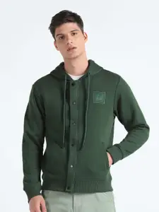 Flying Machine Hooded Front-Open Sweatshirt