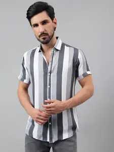 Voroxy New Fit Vertical Striped Casual Shirt