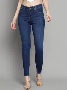 Xpose Women Navy Blue Comfort Slim Fit High-Rise Stretchable Jeans