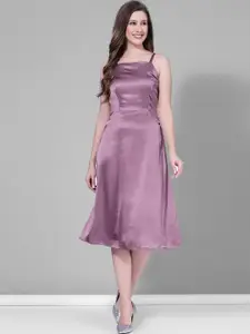 Selvia Shoulder Straps Sleeveless A-Line Dress