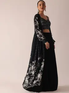 KALKI Fashion Women Printed Top with Sharara & With Jacket